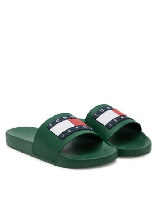 Tommy Jeans Klapki Tommy Jeans Pool Slide Ess EM0EM01191 Zielony