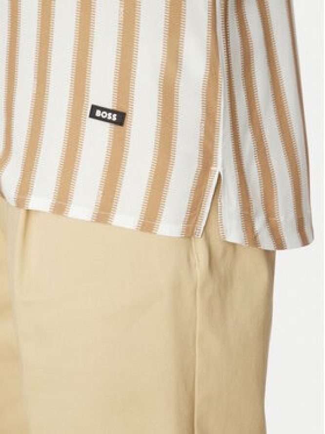 BOSS Koszula Beach 50535793 Beżowy Regular Fit