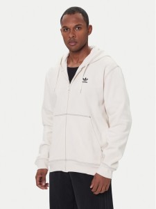 adidas Bluza Essentials Trefoil JW0968 Écru Regular Fit