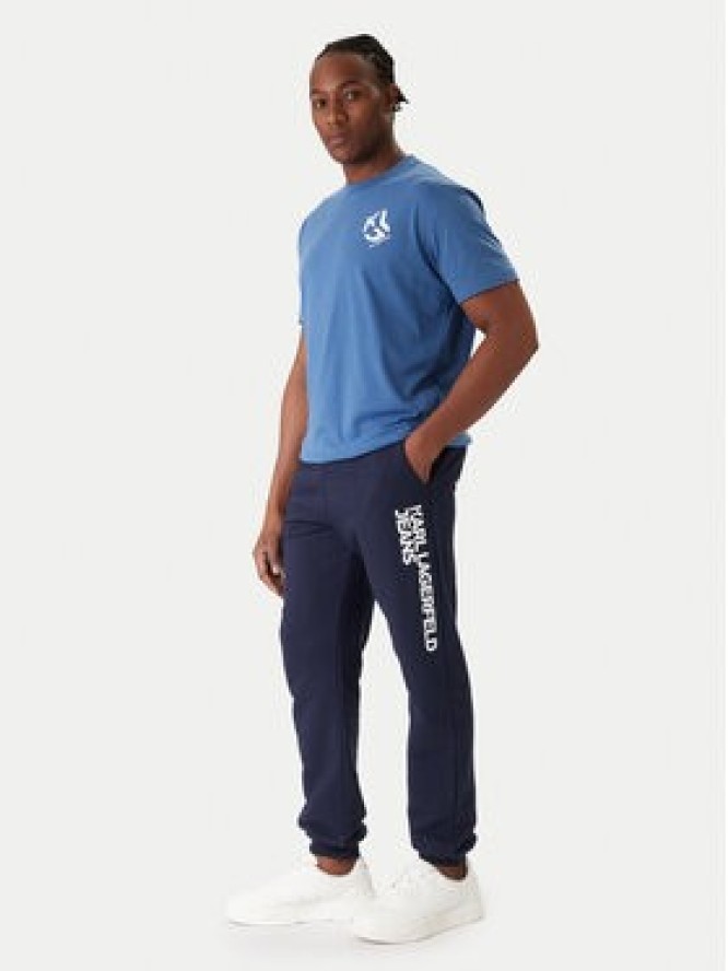 Karl Lagerfeld Jeans Spodnie dresowe A1M10001 Granatowy Slim Fit