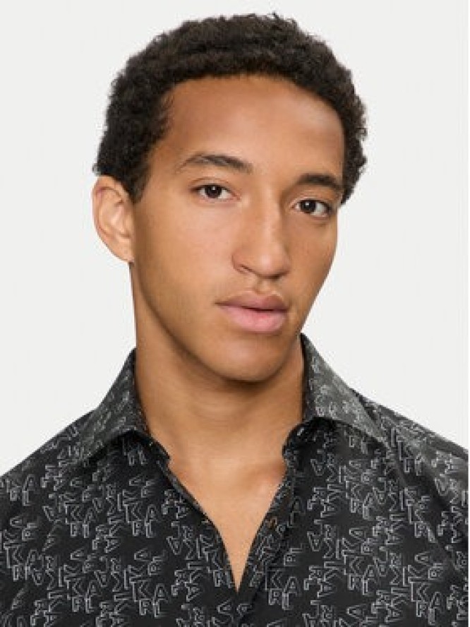 KARL LAGERFELD Koszula 605000 544653 Czarny Modern Fit