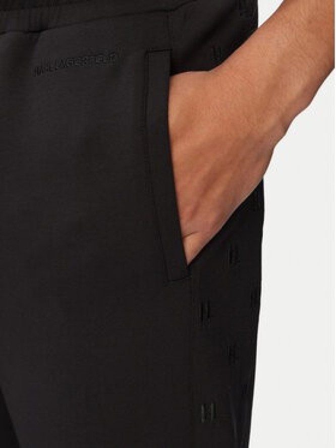 KARL LAGERFELD Spodnie dresowe 705017 563902 Czarny Regular Fit