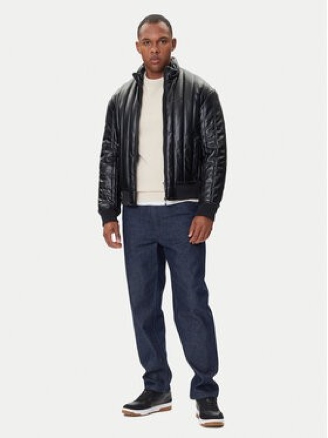 Armani Exchange Kurtka z imitacji skóry XM001124 AF16647 UC001 Czarny Regular Fit