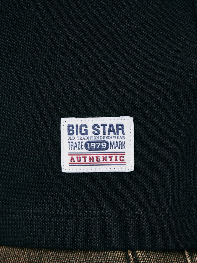 Koszulka męska polo czarna Livier 906