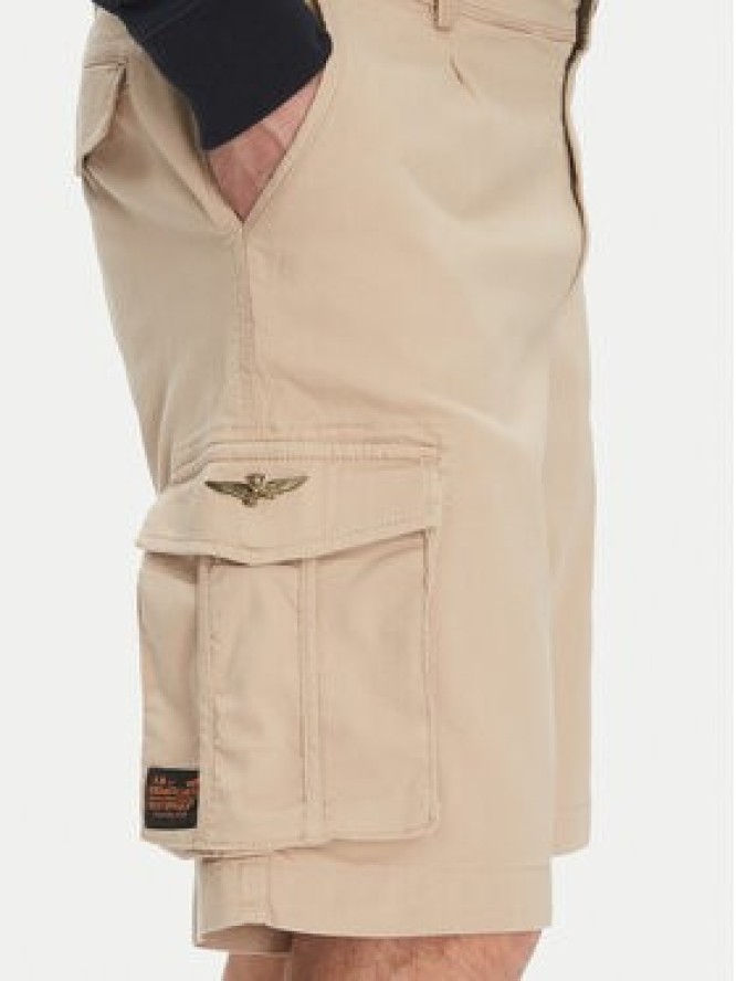 Aeronautica Militare Szorty materiałowe 251BE256CT3511 Beżowy Regular Fit