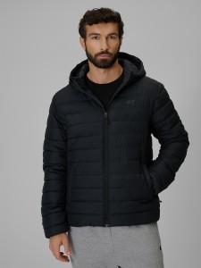 4F Kurtka z wypełnieniem syntetycznym męska - czarna S