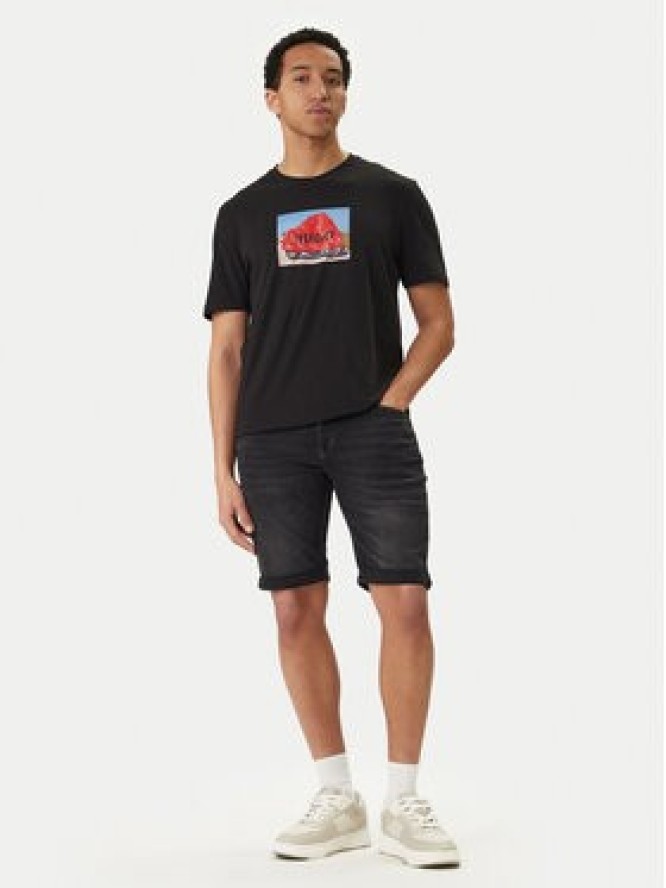 HUGO Szorty jeansowe 50561639 Szary Tapered Fit