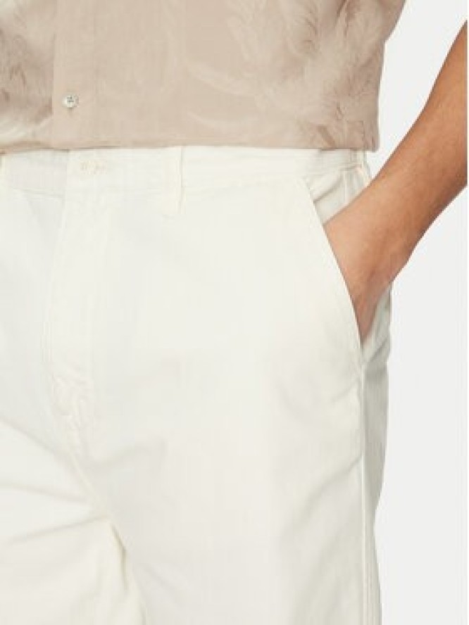 Guess Jeans Szorty materiałowe M5GD44 WGCV1 Écru Regular Fit