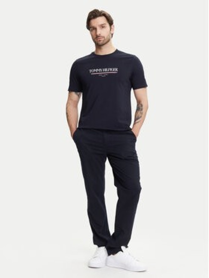 Tommy Hilfiger T-Shirt Brand Love MW0MW40324 Granatowy Regular Fit