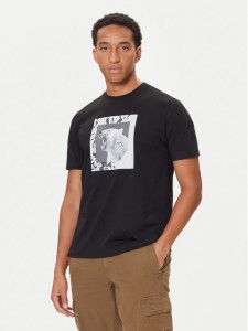 BOSS T-Shirt Lupo 50554615 Czarny Regular Fit