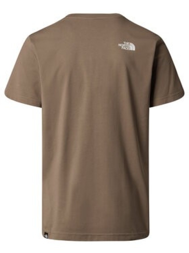 The North Face T-Shirt Simple Dome NF0A87NG Brązowy Regular Fit