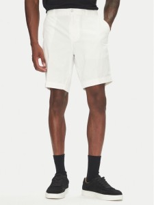 BOSS Szorty materiałowe H-Slice 50540743 Biały Slim Fit