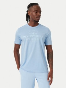 Beverly Hills Polo Club T-Shirt M1303 Niebieski jasny Regular Fit