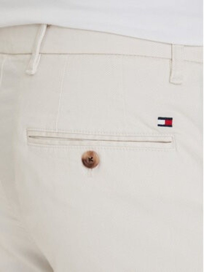 Tommy Hilfiger Chinosy Denton MW0MW41923 Écru Straight Fit
