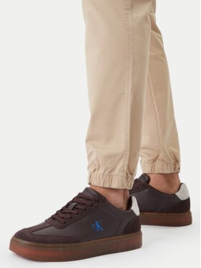 Calvin Klein Jeans Joggery Comfort LV04RD608G Brązowy Skinny Fit