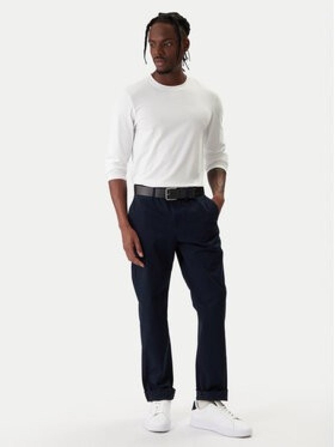 Tommy Hilfiger Chinosy Denton Essential MW0MW40262 Granatowy Straight Fit