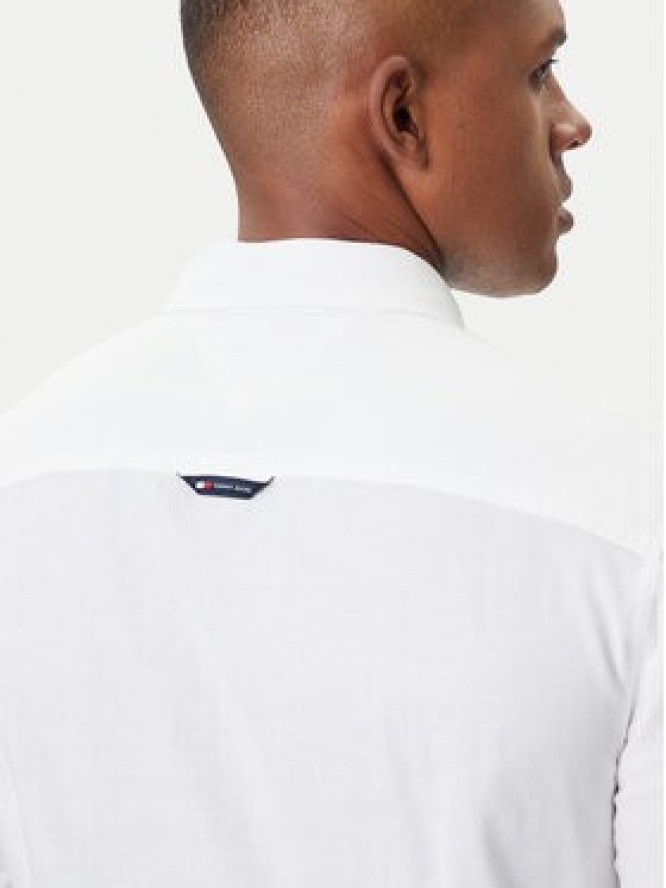 Tommy Jeans Koszula Oxford DM0DM09594 Biały Slim Fit