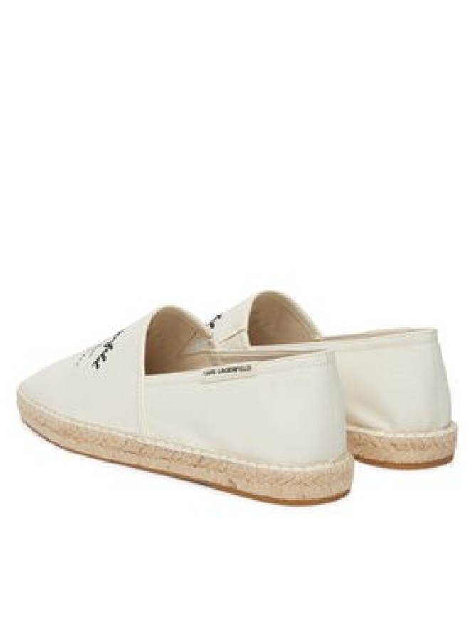 KARL LAGERFELD Espadryle Kamino KL70126 Kremowy