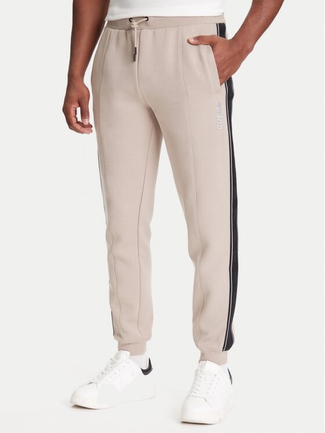 Guess Spodnie dresowe Z2YB09 KB3P2 Beżowy Regular Fit