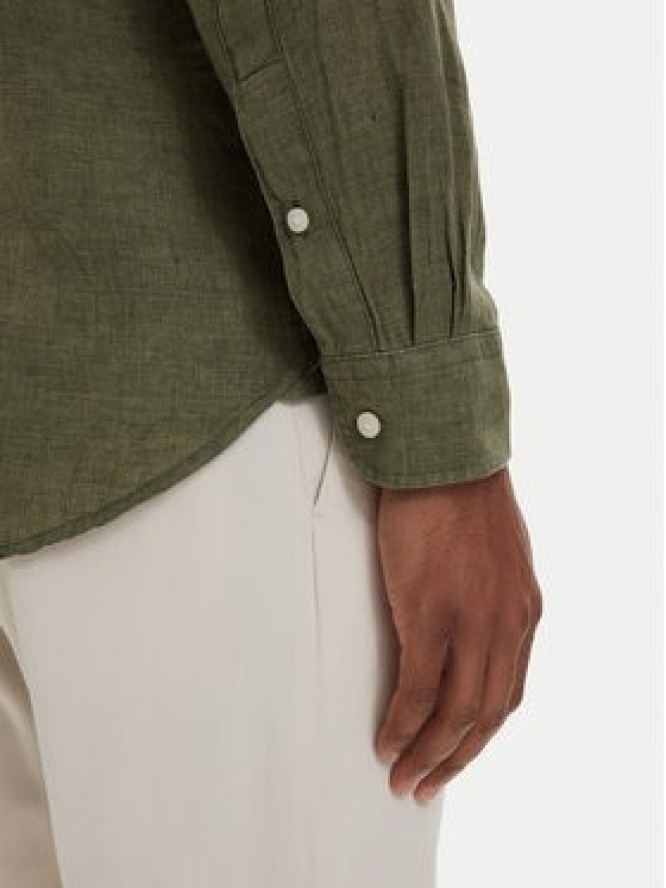 Tommy Hilfiger Koszula MW0MW41530 Zielony ciemny Regular Fit