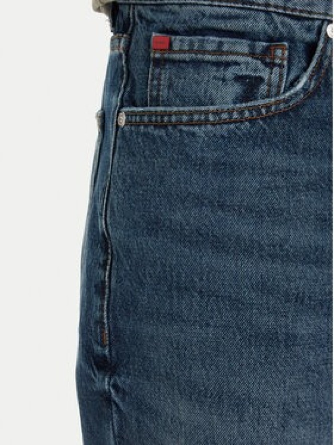 HUGO Szorty jeansowe 50560386 Niebieski Tapered Fit