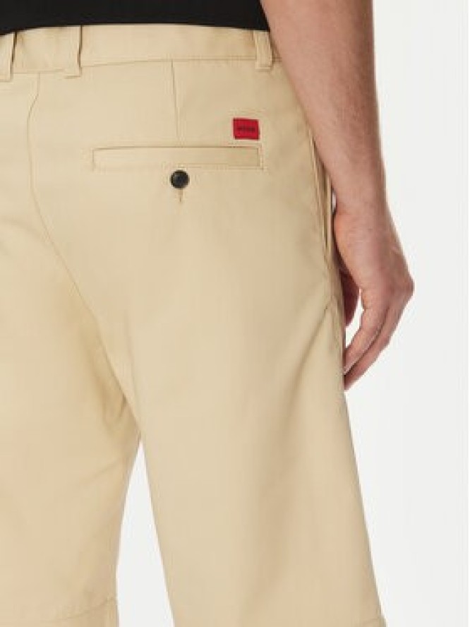 HUGO Szorty materiałowe Darik241 50505857 Beżowy Regular Fit