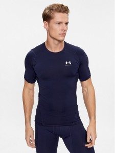 Under Armour T-Shirt Ua Hg Armour Comp Ss 1361518 Granatowy Compression Fit
