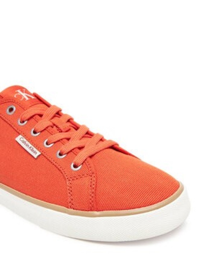 Calvin Klein Jeans Tenisówki Ess Vulc Low Mg Cv YM0YM01301 Pomarańczowy