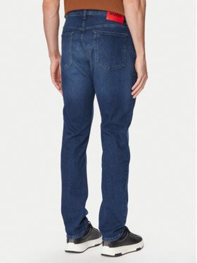 HUGO Jeansy 50556089 Granatowy Slim Fit