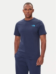The North Face T-Shirt Redbox NF0A87NP Granatowy Regular Fit