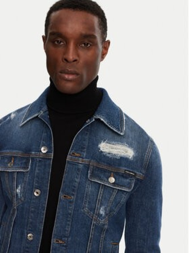 Dolce&Gabbana Kurtka jeansowa G9VZ8D G8LN5 Granatowy Regular Fit