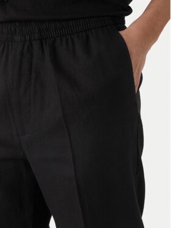 Calvin Klein Spodnie materiałowe LV04LF619G Czarny Straight Fit