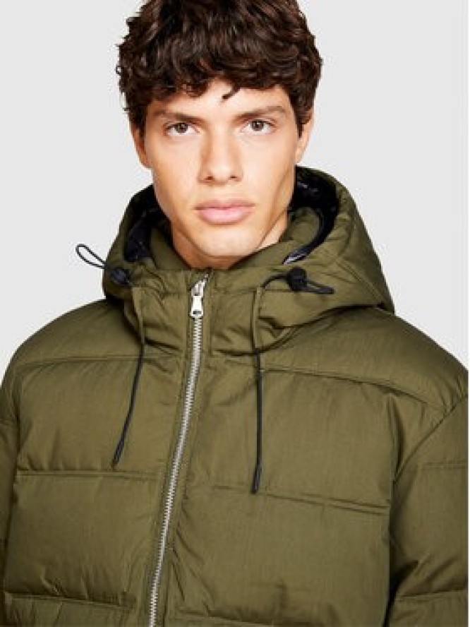 Sisley Kurtka zimowa 23VFSN02J Zielony Regular Fit