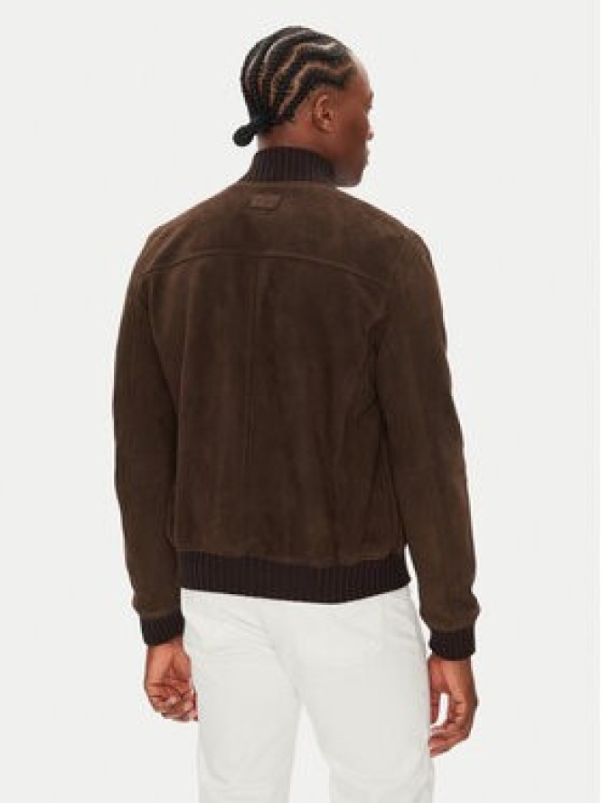 Milestone Kurtka skórzana MSDario 531621 60695 Brązowy Regular Fit