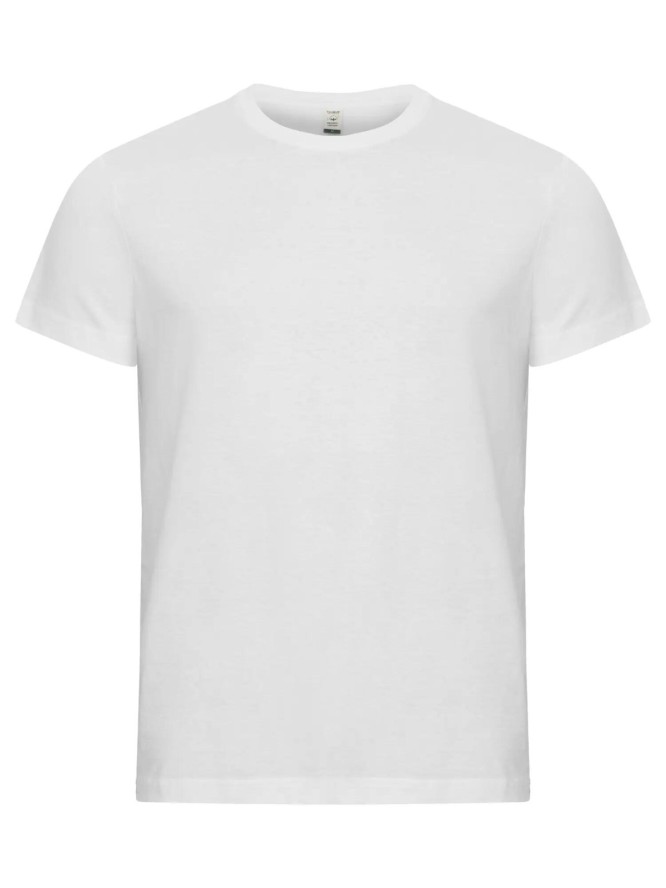clique Classic OC-T koszulka męska 100% bawełna organiczna biała – white