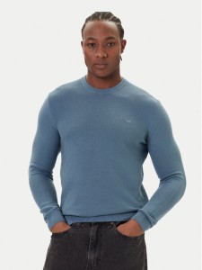 Mustang Sweter Elliot 1016844 Niebieski Regular Fit
