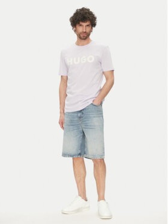 HUGO T-Shirt Dulivio 50467556 Fioletowy Regular Fit