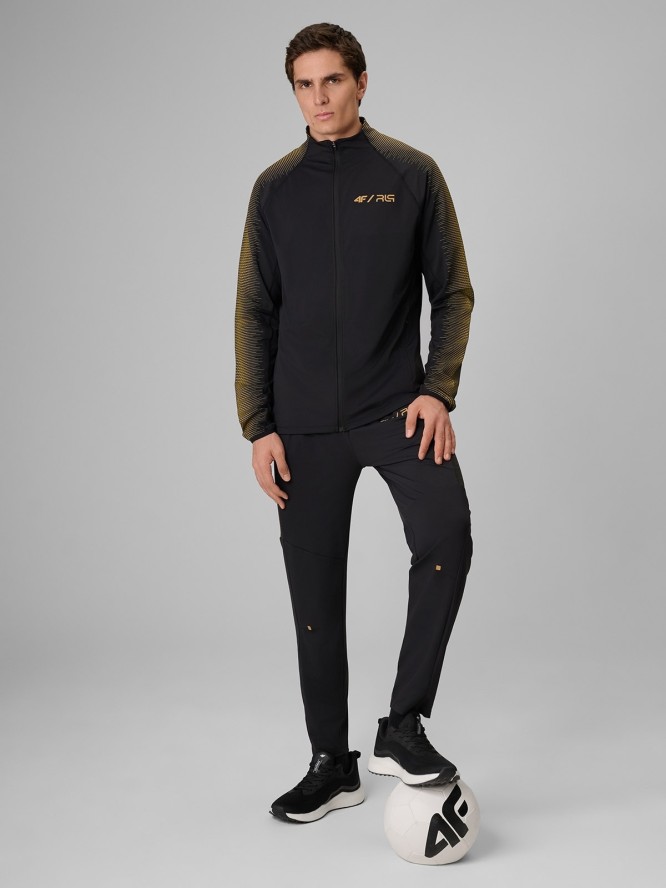 4F Bluza treningowa regular bez kaptura męska 4F x Robert Lewandowski - czarna S