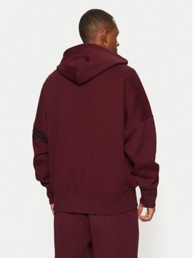 adidas Bluza Neuclassics JC9936 Bordowy Oversize