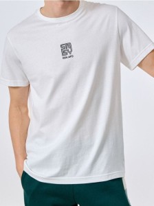 Koszulka z nadrukiem - kremowy