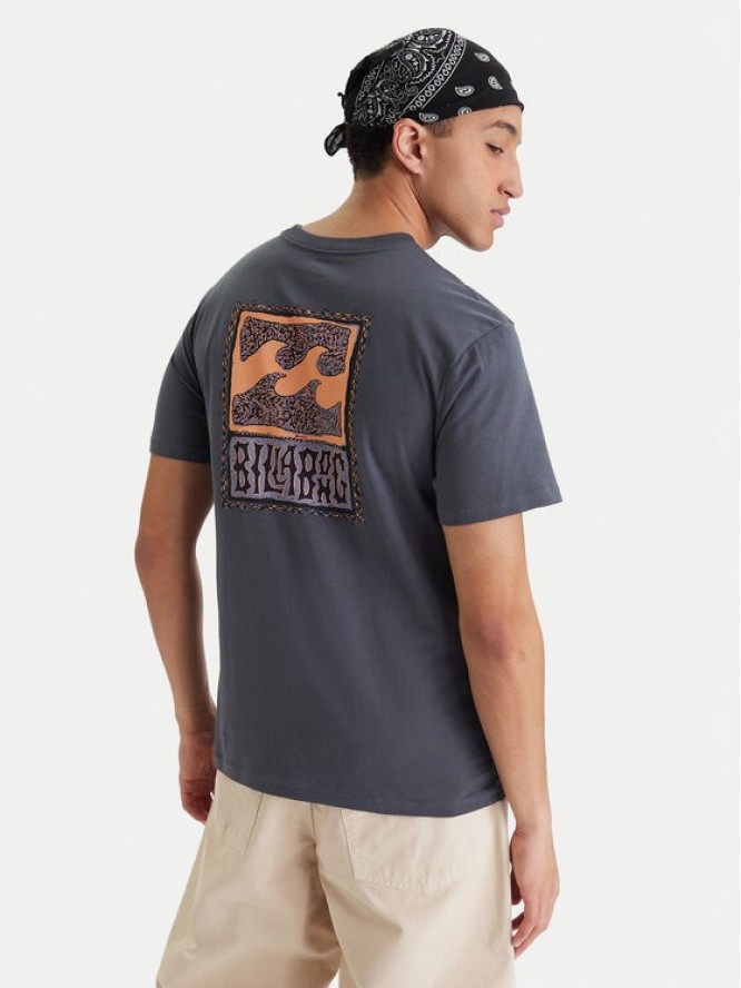 Billabong T-Shirt Stamp EBYZT00293 Granatowy Regular Fit