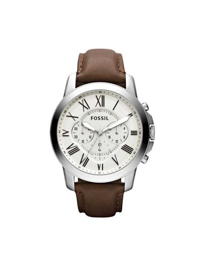 Fossil Zegarek Grant FS4735 Brązowy
