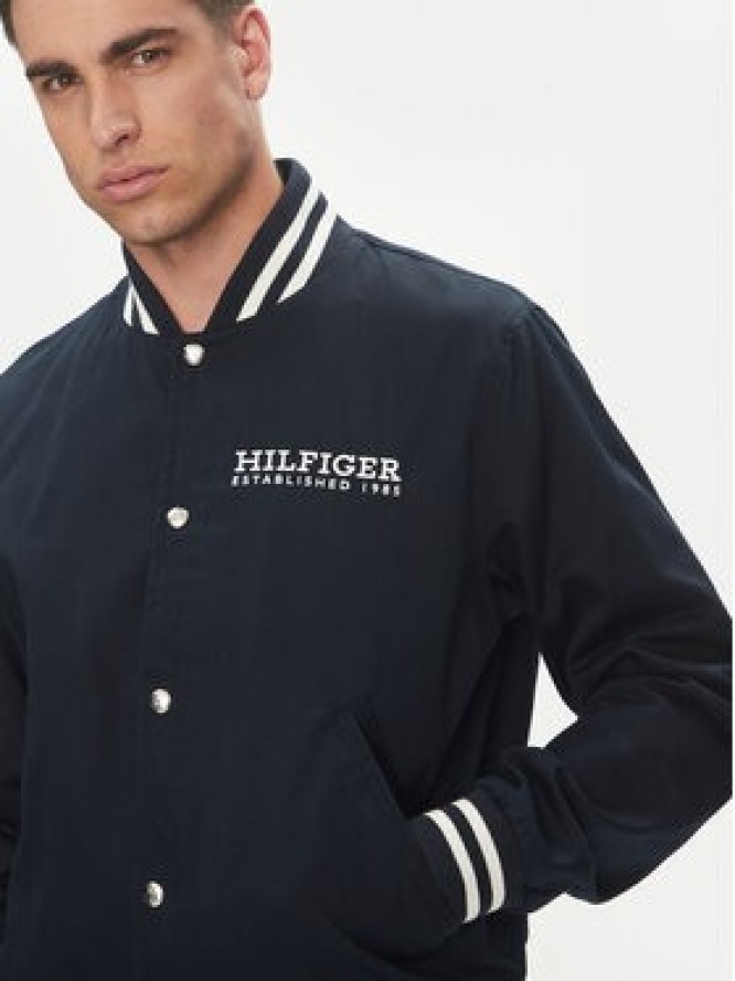 Tommy Hilfiger Kurtka bomber Americana Varsity MW0MW40647 Granatowy Regular Fit