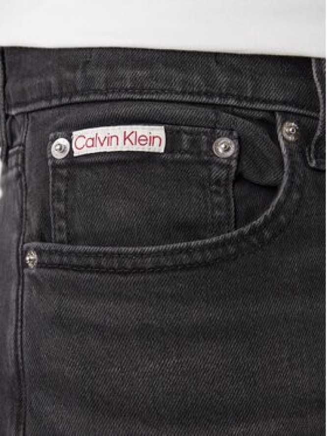 Calvin Klein Jeans Jeansy LV04RB754G Szary Slim Taper Fit