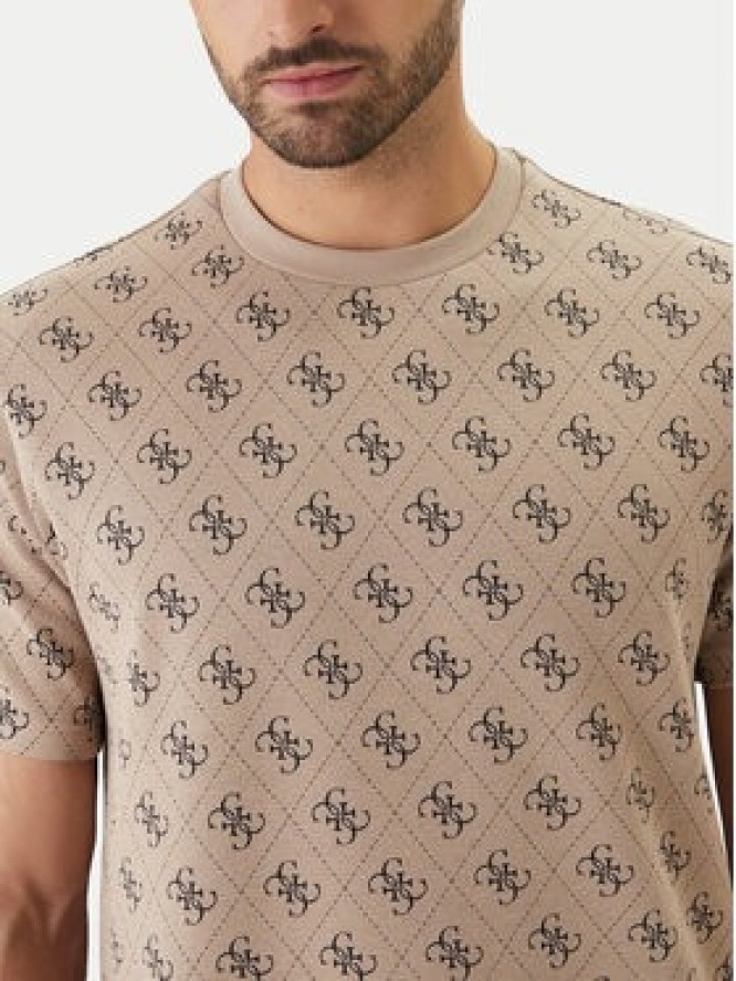 Guess T-Shirt M6GP34 K3200 Beżowy Relaxed Fit
