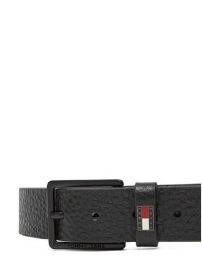 Tommy Jeans Pasek Męski Tjm Elevated Flag Leather 3.5 AM0AM13418 Czarny