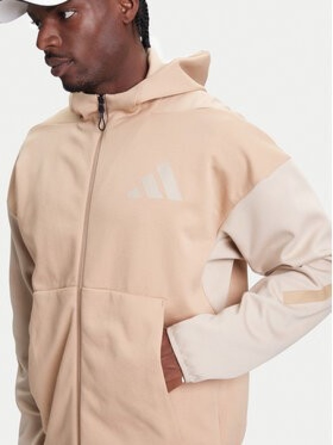 adidas Bluza Z.N.E. JY4833 Beżowy Regular Fit