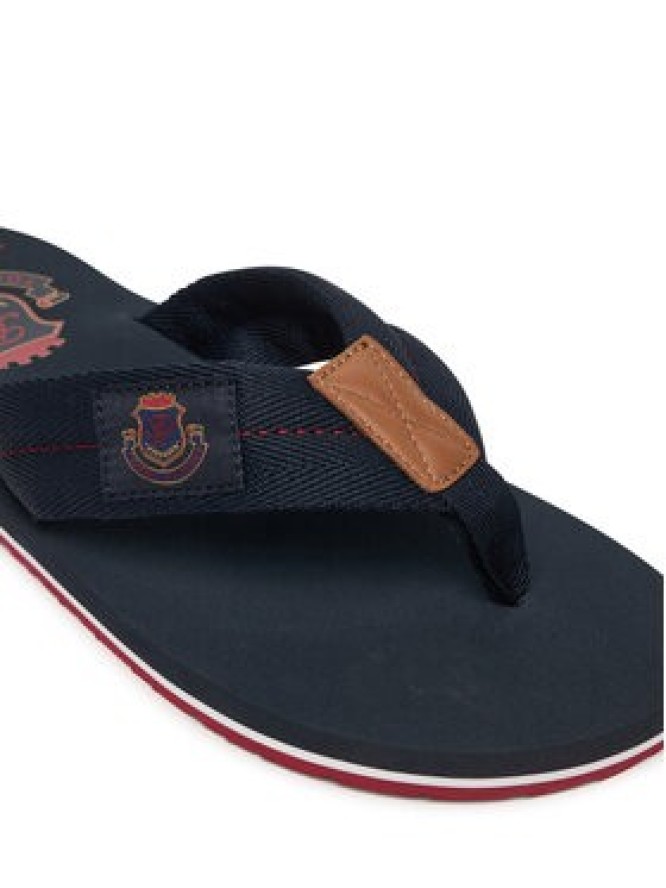 Tommy Hilfiger Japonki Patch Hilfiger Beach Sandal FM0FM05804 Granatowy