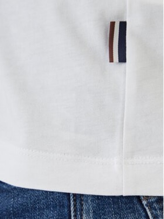 Bugatti Longsleeve 8330-85044D Biały Regular Fit