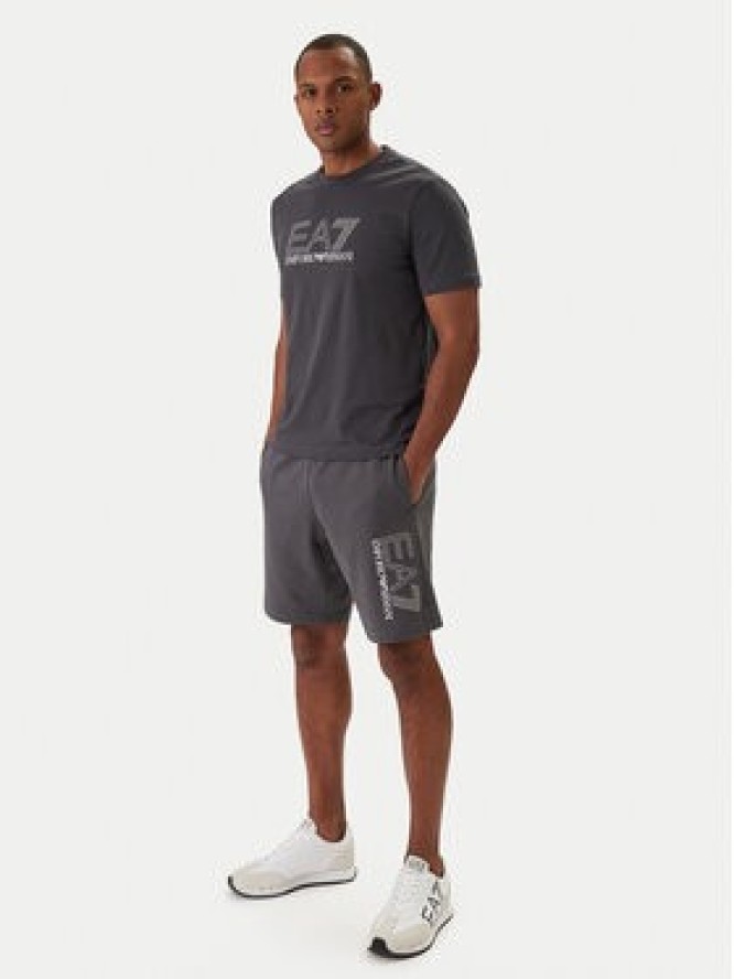EA7 Emporio Armani Szorty sportowe 7M001315 AF13512 Szary Regular Fit
